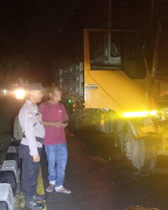 Aksi Cepat Polisi, Truk Kontainer Tabrak Lari Berhasil Diamankan