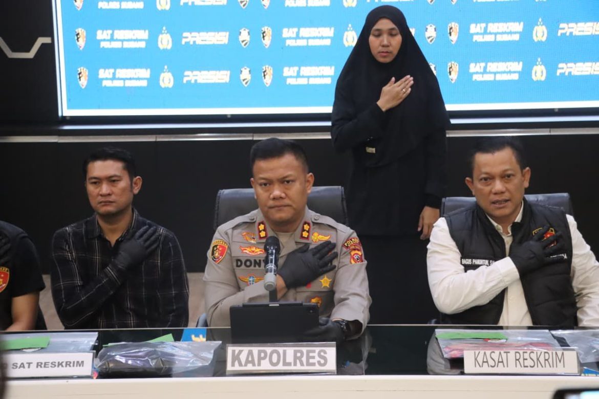 POLISI UNGKAP KASUS PEMBUNUHAN DI WANTILAN CIPEUNDEUY