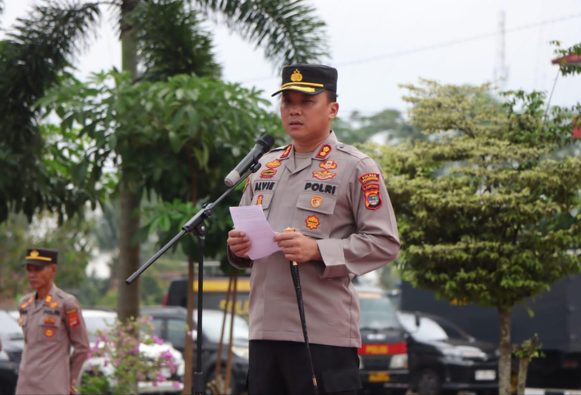 Kapolres Pesawaran Pimpin Apel Pagi, Sampaikan Arahan Strategis dan Penguatan Pelayanan Kepada Masyarakat