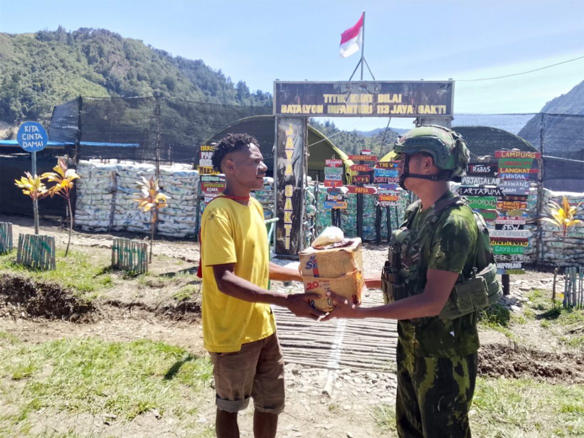 Jaya Sakti Berbagi. Pos Bilai Berikan Sembako Gratis untuk Masyarakat