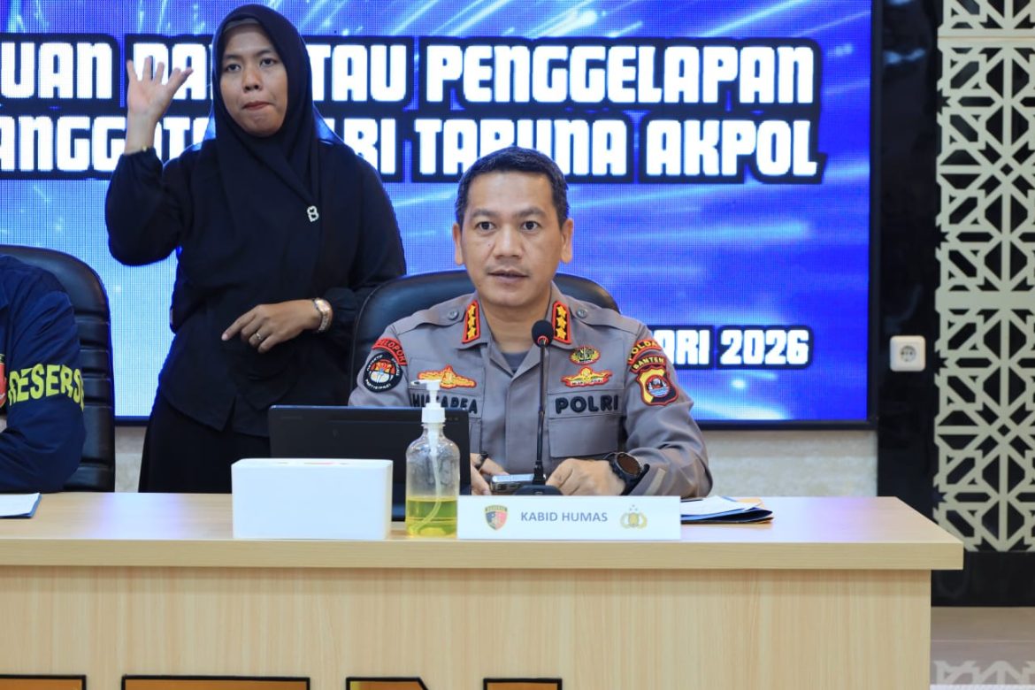 Polda Banten Jelaskan Alasan Tidak Ditampilkannya Tersangka Saat Konferensi Pers