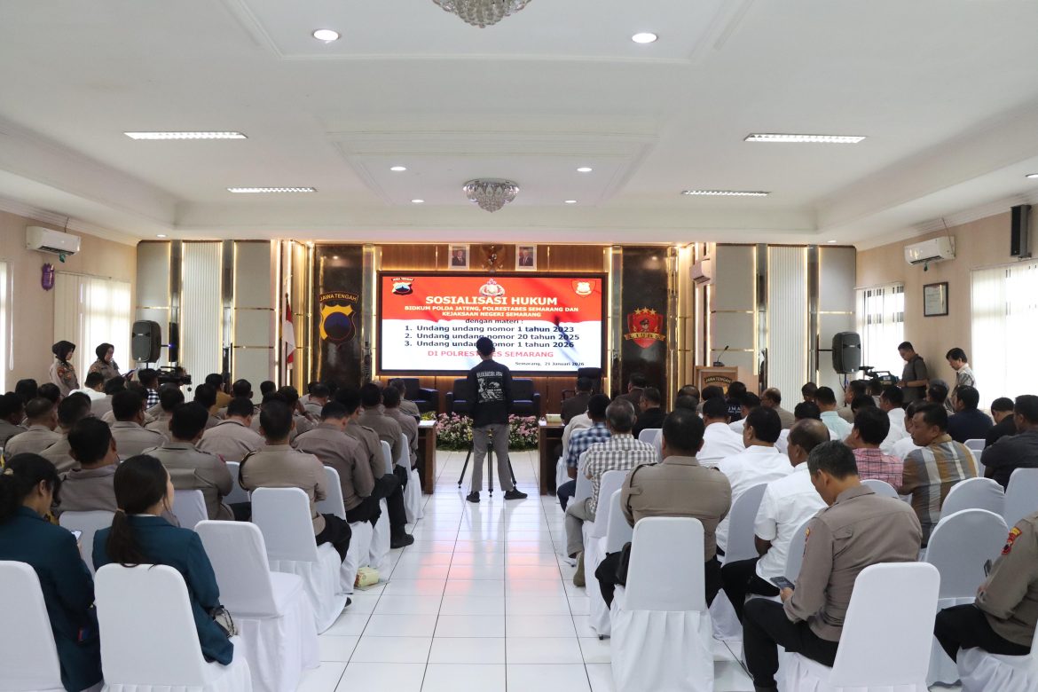 Polrestabes Semarang Gelar FGD dan Sosialisasi KUHP-KUHAP Baru, Perkuat Sinergi Aparat Penegak Hukum