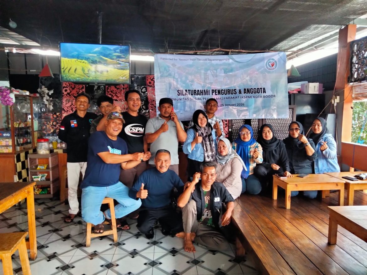 Konsolidasi Dan Silaturahmi Pengurus Dengan Anggota KSPM ( Komunitas Sosial Peduli Masyarakat ) kota Bogor