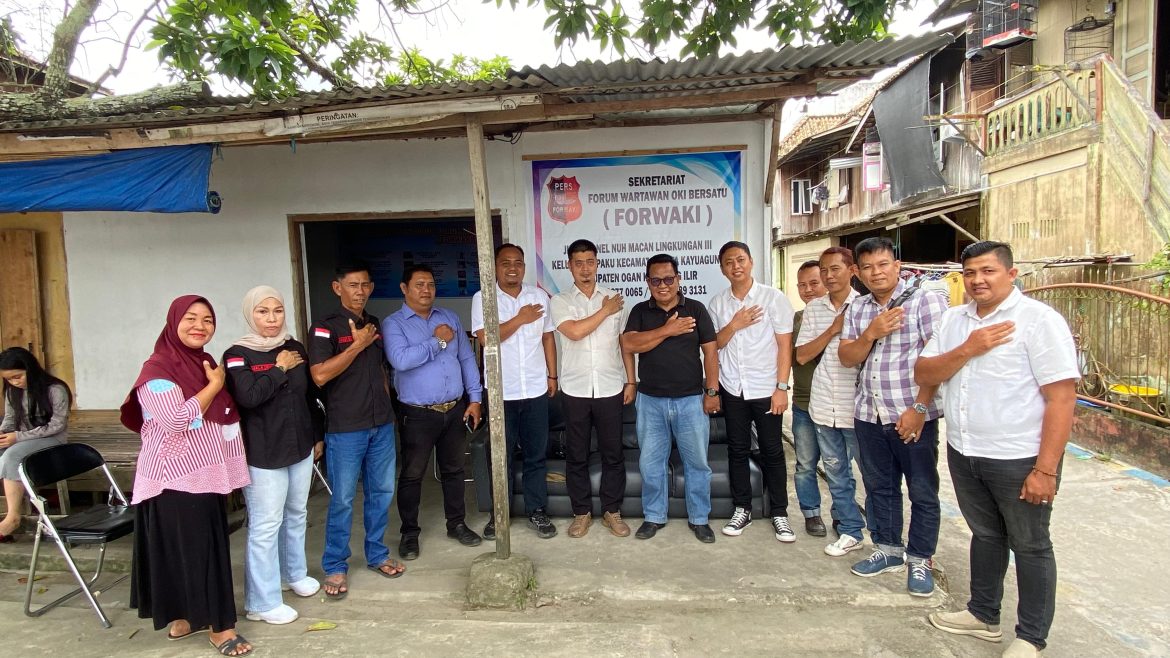 Kanit Intelkam Polres OKI Bersilaturahmi dengan Forum Wartawan OKI Bersatu (FORWAKI)