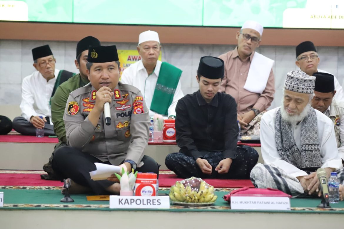 Polres Cilegon Gelar Istighosah dan Ceramah PHBI Isra Mi’raj, Perkuat Iman, Taqwa, dan Solidaritas Menuju Polri Presisi