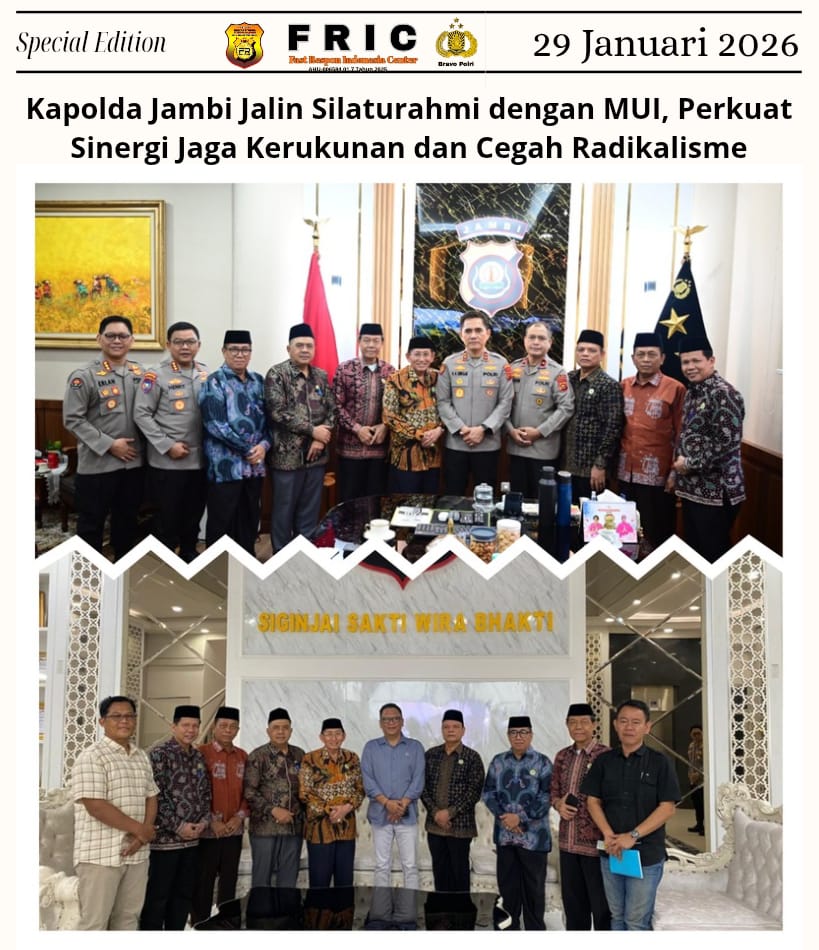 Kapolda Jambi Jalin Silaturahmi dengan MUI, Perkuat Sinergi Jaga Kerukunan dan Cegah Radikalisme