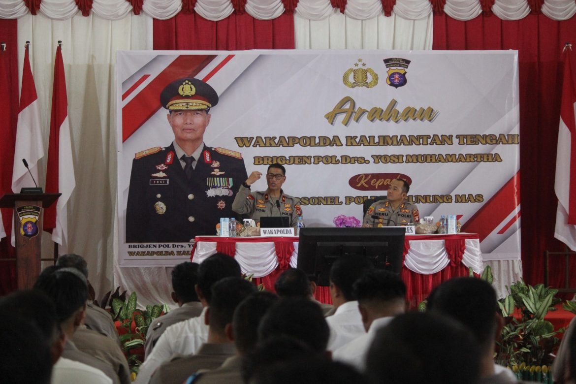 Menuju Polri 2045, Wakapolda Kalteng Ajak Personel Polres Gunung Mas Adaptif dan Responsif