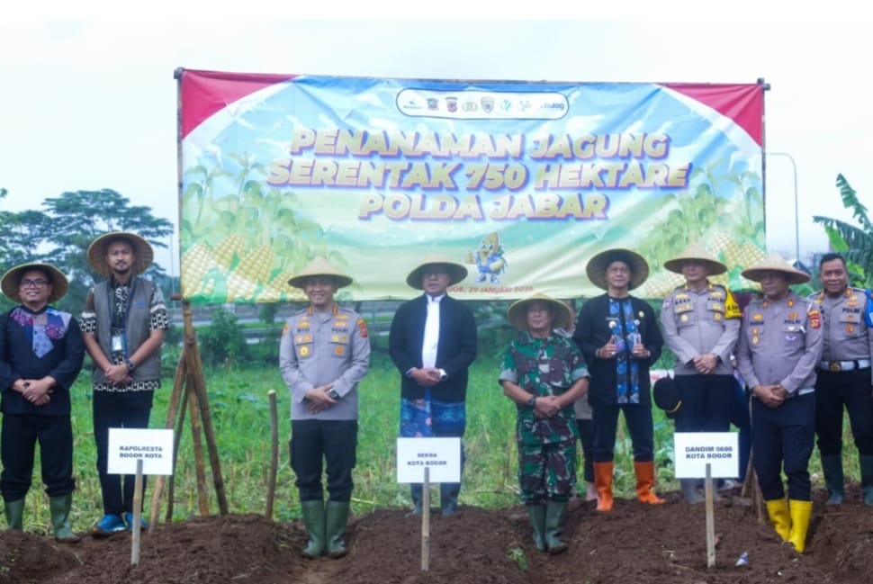 Kapolresta Bogor Kota Pimpin Penanaman Jagung Serentak “Wujud Nyata Dukungan Asta Cita Presiden”