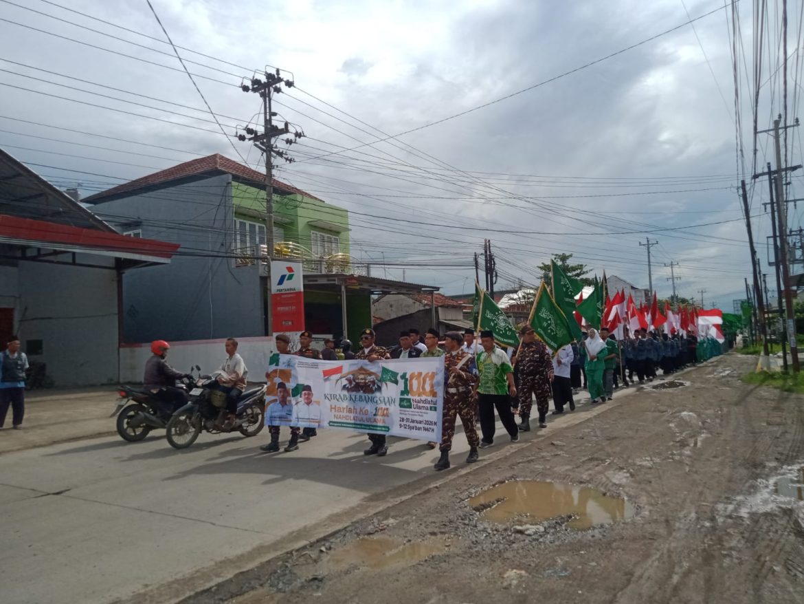 Pawai Kirab Kebangsaan Harlah ke-100 Nahdlatul Ulama di Ketanggungan, Brebes