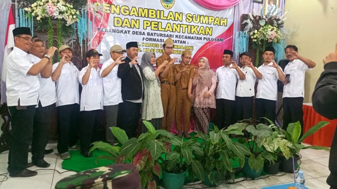 Pemdes Batursari Lantik Kadus I (Dk.Krajan) Dan Kasi Pemerintahan Hasil Penjaringan Dan Penyaringan Perangkat Tahun 2025