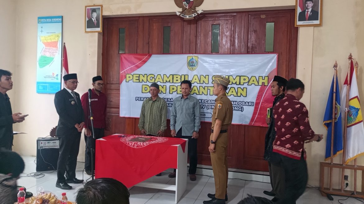 Perkuat Farmasi Pemdes Siremeng Lantik Kadus Dukuh Kantong