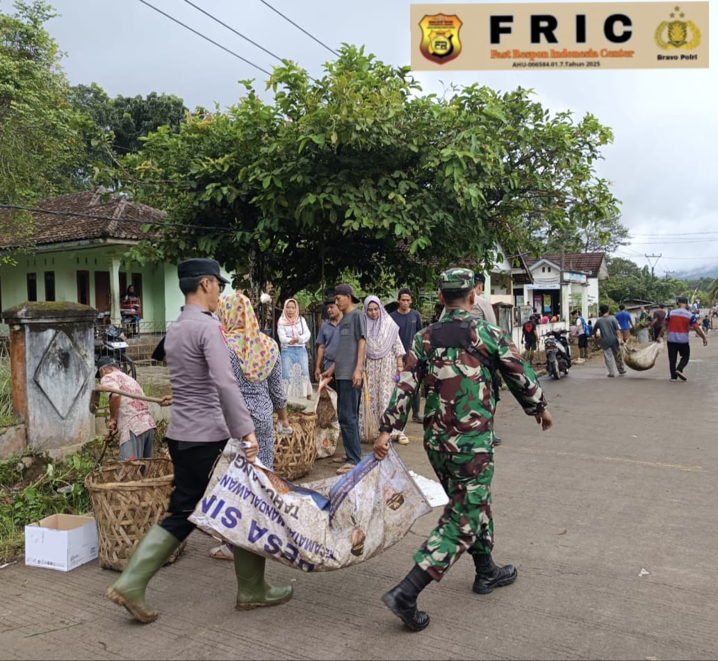 Polres Cilegon laksanaan Gerakan Indonesia Asri / Kurve gabungan Polri, TNI kejaksaan dan Pemerintah kota Cilegon