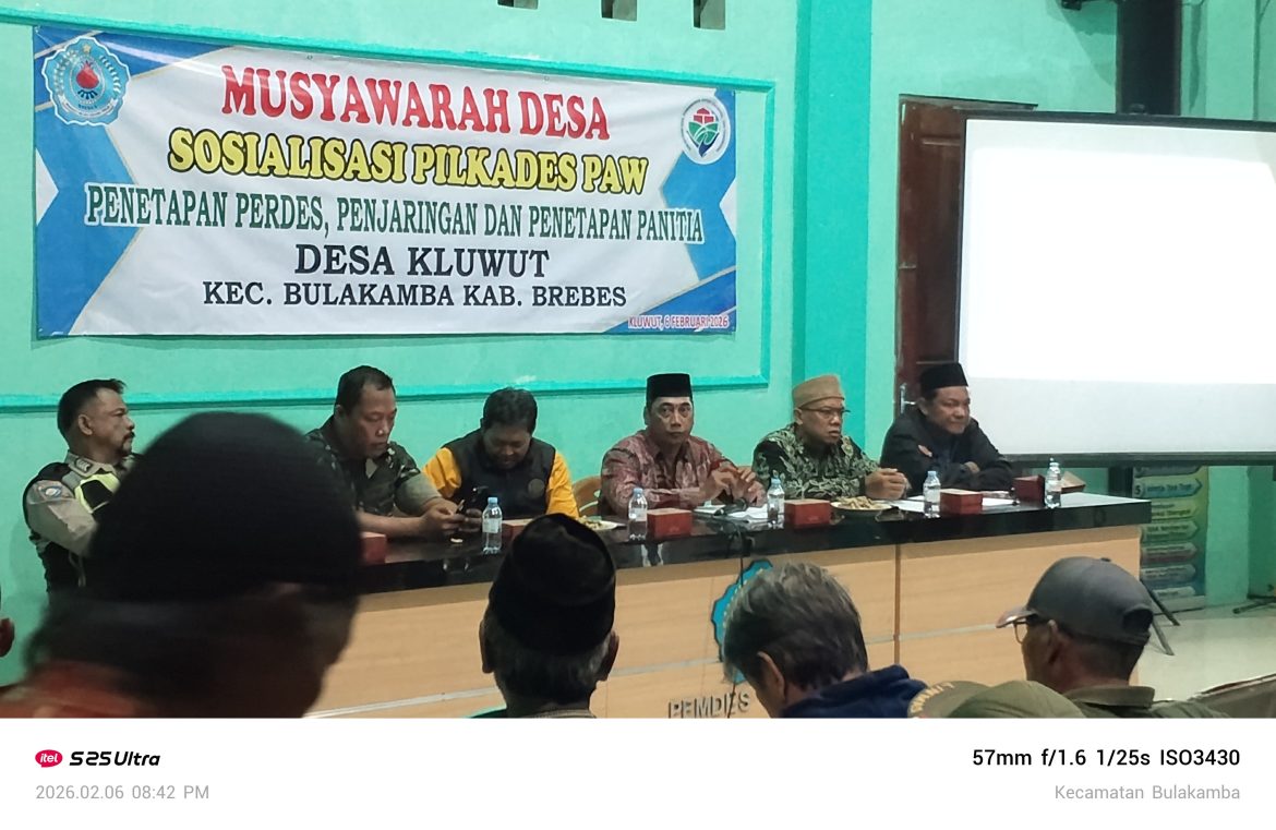 Musyawarah Desa Kluwut Bahas Pilkades Pergantian Antar Waktu (PAW)
