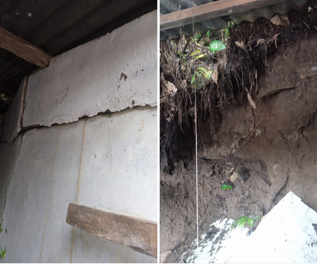 Longsor Kecil Melanda Kelurahan Empang, Tim Gercep Kelurahan Langsung Turun Tangan  ‎